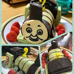 機関車トーマス パーシーケーキ レシピ 作り方 By ｋａｏｒｉｎｍａｍａ クックパッド