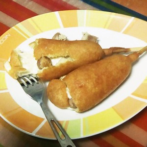 チーズドッグ セブンのアメリカンドッグ レシピ 作り方 By らむね2 クックパッド 簡単おいしいみんなのレシピが354万品