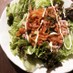 サニーレタスとツナキムチの簡単サラダ