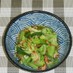 桜海老と小松菜とキャベツの白だし煮