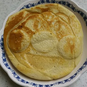 ケロちゃんのパンケーキ レシピ 作り方 By Pmg クックパッド 簡単おいしいみんなのレシピが350万品