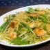 鶏肉と水菜のレモンバター醤油スパゲティ