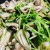 豚こま肉と豆苗＆舞茸の中華風炒め