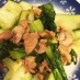 豚バラ肉とチンゲン菜の塩炒め