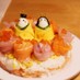 ひな祭りに　お花の「ちらし寿司ケーキ」