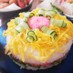 お花のちらし寿司ケーキ