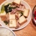 豚バラ肉と厚揚げと小松菜の中華あんかけ