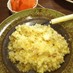 玉ねぎ椎茸のチーズリゾット(残りご飯)