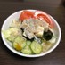 お豆腐サラダわさびドレッシング