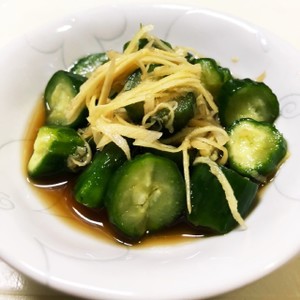 姫きゅうりの しょうがめんつゆ漬け レシピ 作り方 By Sachi5 クックパッド 簡単おいしいみんなのレシピが357万品