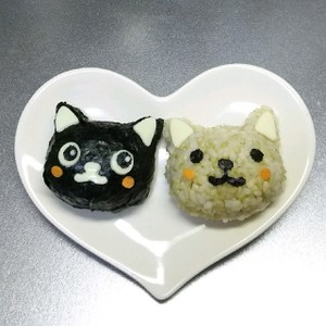 キャラ弁 黒猫ブチ猫の猫おにぎり レシピ 作り方 By Misumisu07 クックパッド 簡単おいしいみんなのレシピが356万品