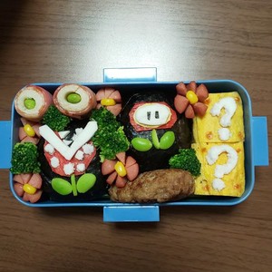 キャラ弁 マリオ フラワー弁当 型紙ありのつくれぽ クックパッド 簡単おいしいみんなのレシピが359万品