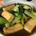 揚げ高野豆腐と青梗菜のとろみ中華煮