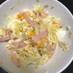 白菜とハムとゆで卵のサラダ