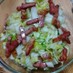 白菜とカリカリベーコンのサラダ