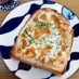 簡単美味・ネギ鮭フレークのチーズトースト