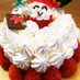 クリスマスケーキに!!苺サンタクロース