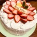 デコレーション★苺のショートケーキ