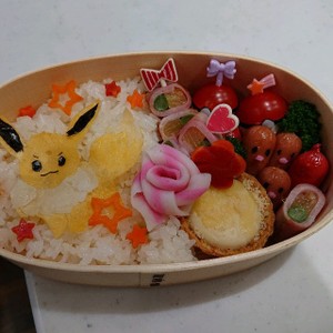キャラ弁 薄焼き卵でイーブイ ポケモン レシピ 作り方 By じゅんむむ クックパッド 簡単おいしいみんなのレシピが354万品