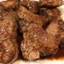 本場のラム肉のステーキ　バルサミコソース