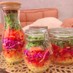 手作りドレッシングの彩りジャーサラダ☆