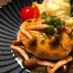 鶏ひき肉＆高野豆腐✿和風きのこハンバーグ