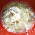 すりレンコンとキノコの中華風スープ