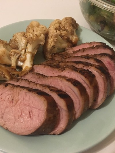 アプリコットソースをかけたポークテンダーロインのレシピ