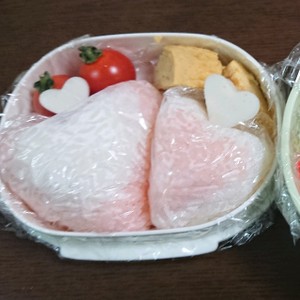 大人 キャラ弁wハート弁当 バレンタイン レシピ 作り方 By ミオナン クックパッド 簡単おいしいみんなのレシピが366万品