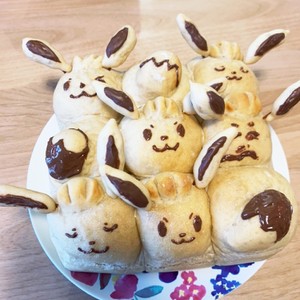 イーブイのちぎりパン レシピ 作り方 By Umi0407 クックパッド 簡単おいしいみんなのレシピが364万品