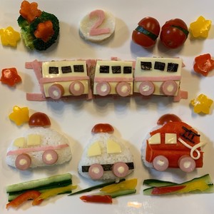 誕生日 幼児食プレート 電車 働く車 のつくれぽ クックパッド 簡単おいしいみんなのレシピが356万品