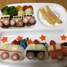 誕生日 幼児食プレート 電車 働く車 のつくれぽ クックパッド 簡単おいしいみんなのレシピが344万品