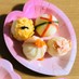幼児食★手毬寿司風〜おにぎり★ひな祭り