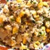 小松菜とひき肉の簡単チャーハン
