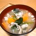 豚と小松菜の味噌汁 