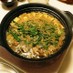 鶏鍋 スープ美味しいキャンプ飯 キャベツ