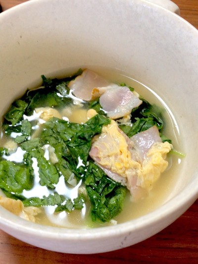 からし菜スープのレシピ