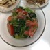 栄養満点♪トマトと小松菜のツナドレサラダ