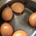 ゆで卵☆水から茹でる半熟卵！