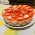 ストロベリーレアチーズケーキ
