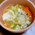 簡単ヘルシー♥キムチと豆腐のとろみスープ