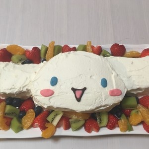 シナモロール シナモンのキャラケーキ レシピ 作り方 By い なッ クックパッド
