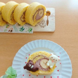ふんわりバナナロールケーキ レシピ 作り方 By あっつぁん クックパッド 簡単おいしいみんなのレシピが356万品