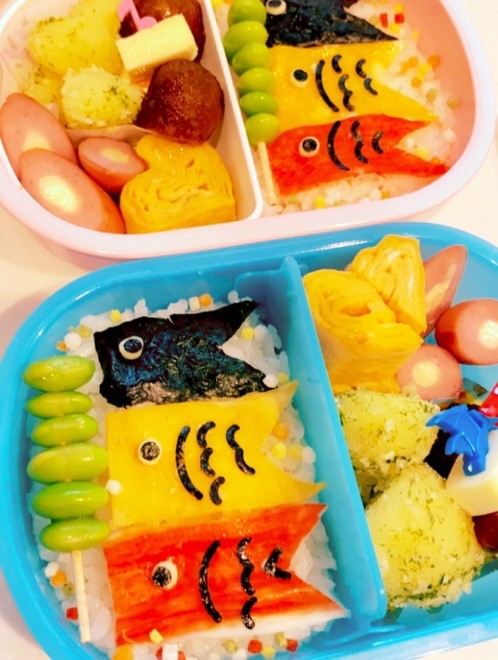 簡単 鯉のぼり弁当 子供の日 キャラ弁 レシピ 作り方 By Yokkoiro クックパッド 簡単おいしいみんなのレシピが375万品