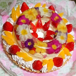 再現レシピ 花のババロアケーキ レシピ 作り方 By Decocookie クックパッド 簡単おいしいみんなのレシピが370万品