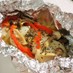 ササミとキノコ野菜のホイル焼き