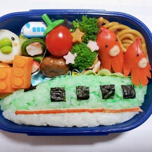 新幹線e5系はやぶさキャラ弁のつくれぽ クックパッド 簡単おいしいみんなのレシピが359万品