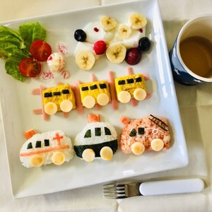 誕生日 幼児食プレート 電車 働く車 のつくれぽ クックパッド 簡単おいしいみんなのレシピが360万品