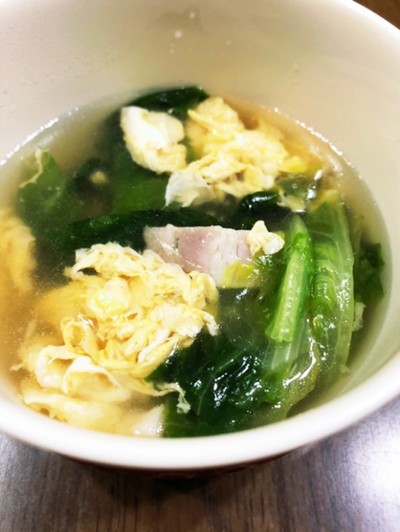 からし菜スープのレシピ