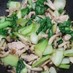 中華風 チンゲン菜とベーコンの炒め物